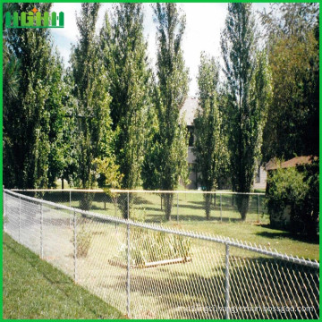 Low cost alibaba china galvanized chain link fence for sale